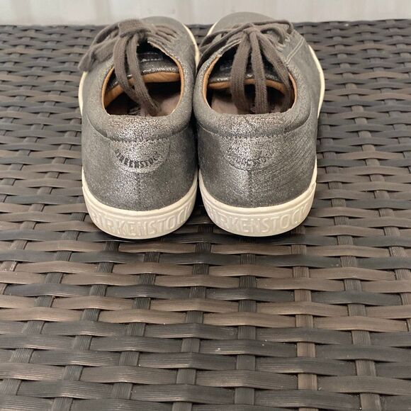 Birkenstock Arren metallic silver women’s sneakers, size 36 - Picture 3 of 7